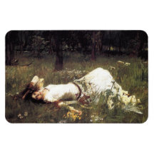Ophelia - John William Waterhouse Rectangular Magnets