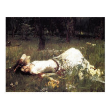 Ophelia Lying in the Meadow Post Cards