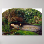 Ophelia Painting, John Everett Millais Poster