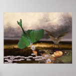 Ophelia With Moths Poster