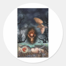 OPHELIA'S REFUGE ROUND STICKERS