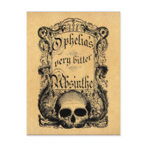 Ophelia's Very Bitter Absinthe Postcards
