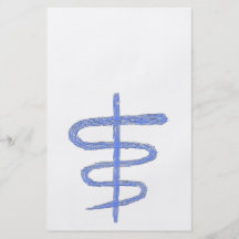 Ophiuchus. Zodiac Sign in Blue. Flyers