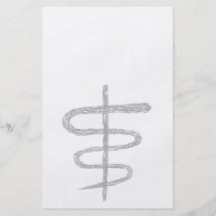 Ophiuchus. Zodiac Sign in Grey. Flyer