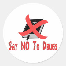 Opiate Religion Round Sticker