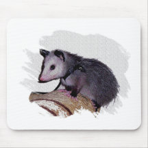 Opossum impressionnant d'opossum tapis de souris