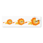 Opportunistic Cartoon Lion bumper sticker bumper stickers