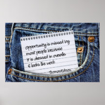 Opportunity Inspirational Poster Print