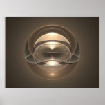 Optical Art Space Sphere Fractal 09 Poster