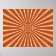 Optical Illusion Golden Nova Poster