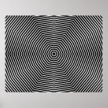Optical Illusion Lines Posters