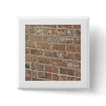 Optical Illusion Red brick wall Pins