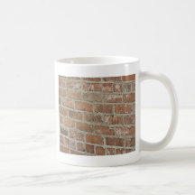 Optical Illusion Red brick wall Mug