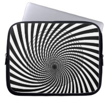 OPTICAL ILLUSION Retro Art Laptop Sleeve