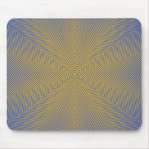 Optical Illusion Star Lines Mousepads