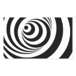 Optical Illusion Tunnel Rectangular Stickers