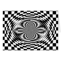 Optical illusions card