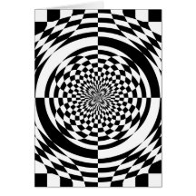 Optical illusions card