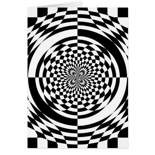 Optical illusions card