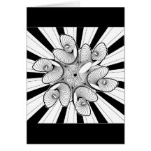 Optical illusions greeting card