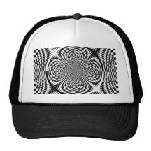 Optical illusions mesh hat