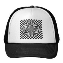 Optical illusions mesh hat