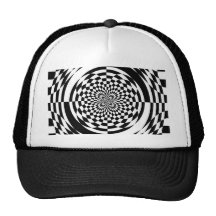 Optical illusions mesh hat
