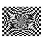 Optical illusions postcard