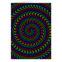 Optical Swirl Coloured Design Cards