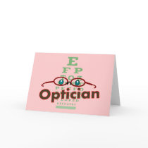 Optician--Eye chart Gifts Cards