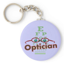 Optician--Eye chart Gifts Keychains