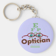 Optician--Eye chart Gifts Keychains