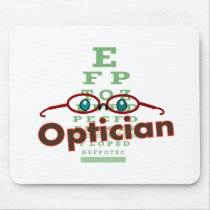 Optician--Eye chart Gifts Mouse Mats