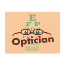 Optician--Eye chart Gifts Post Card