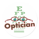 Optician--Eye chart Gifts Stickers