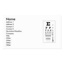 Optometrist Business Card