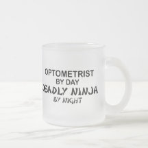 Optometrist Deadly Ninja by Night Mugs