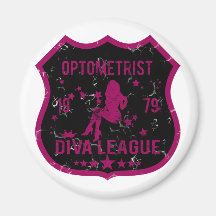 Optometrist Diva League Magnet