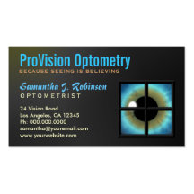 Optometrist Eyecare Business Card