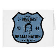 Optometrist Obama Nation Greeting Card