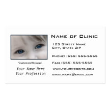 Optometrist Optometry Eye Exam Business Card Template
