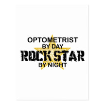 Optometrist Rock Star by Night Postcards
