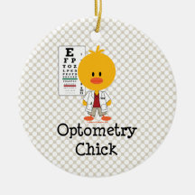Optometry Chick Ornament