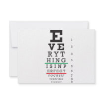 Optometry Eye Chart Illustration Custom Announcement