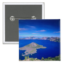 OR, Crater Lake NP, Wizard Island and Crater Buttons