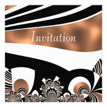 Or de Cyber d'art abstrait d'invitation