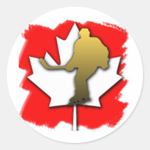 Or d'hockey du Canada Autocollants
