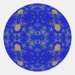Or et bleu autocollants