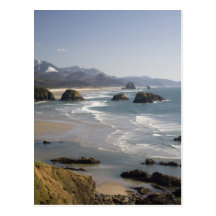 OR, Oregon Coast, Ecola State Park, view of Postcards