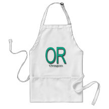 OR Oregon teal Apron